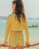 Load image into Gallery viewer, Lemon Ribbed Short
