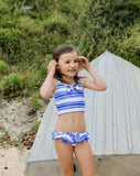 Load image into Gallery viewer, Seastripe Frill Bikinis