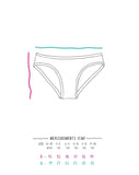 Load image into Gallery viewer, White Jungle Mix Plain Bikini Bottom
